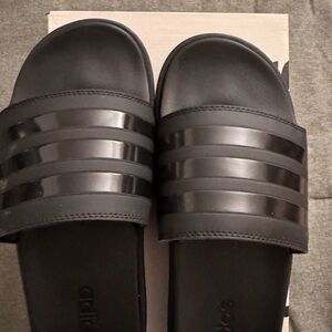 Women’s Adidas Black Adilette Platform Sandals